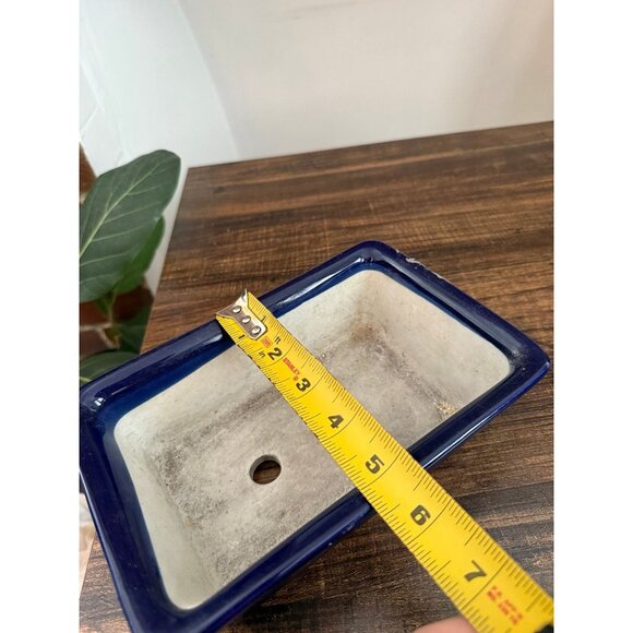 Rectangular Blue Ceramic Dish - Picture 5 of 10